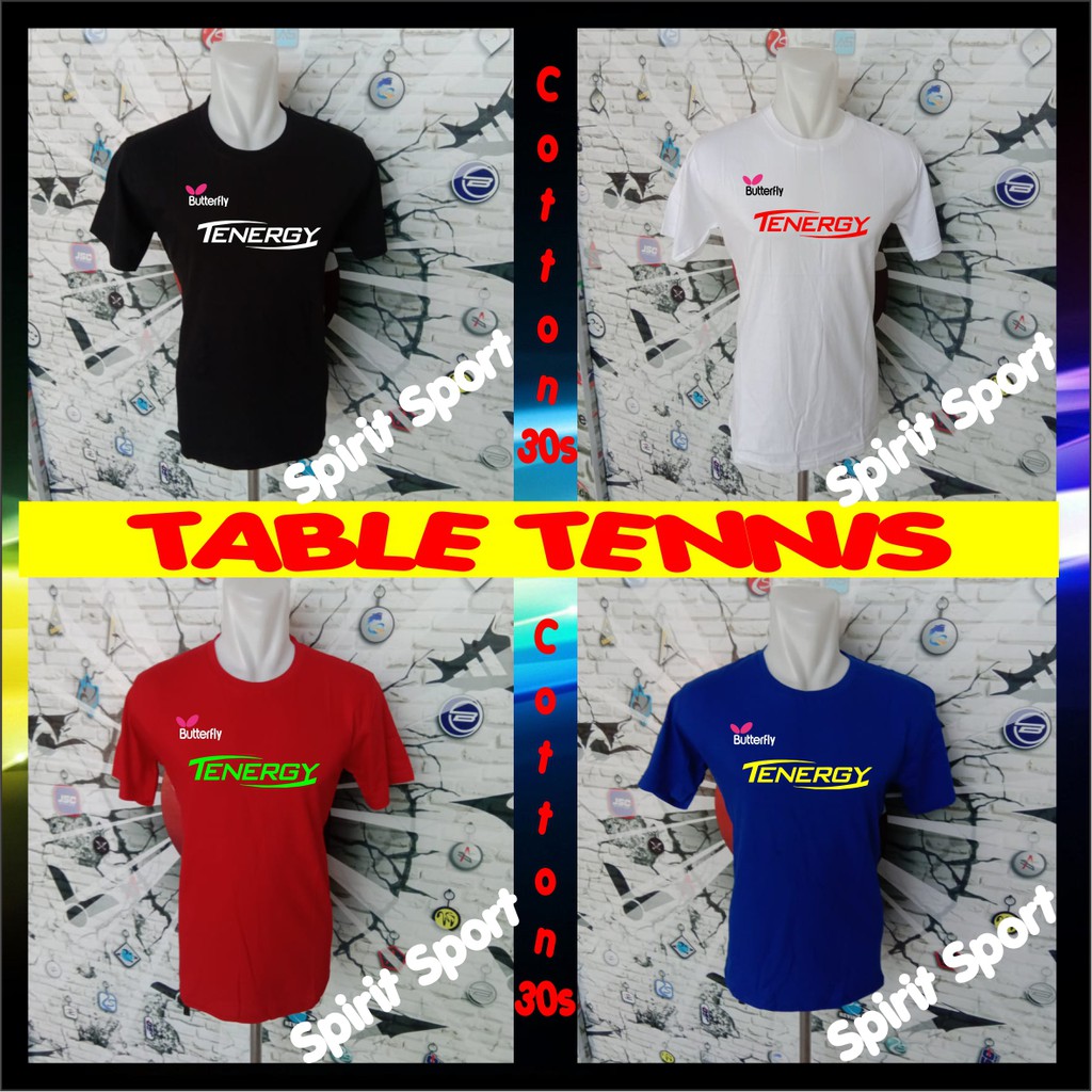 Baju Tenis Meja Tenergi - Kaos Sport Tenis Meja Tenergi