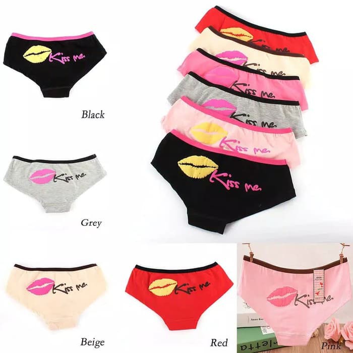 TBI Import Celana Dalam Motif Sexy Kiss Lingerie Underwear G-String CD