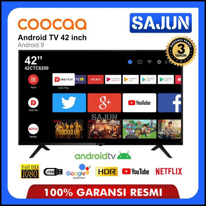Coocaa Smart Android Tv 42 Inch Led Tv Full Hd 42Ctc6200