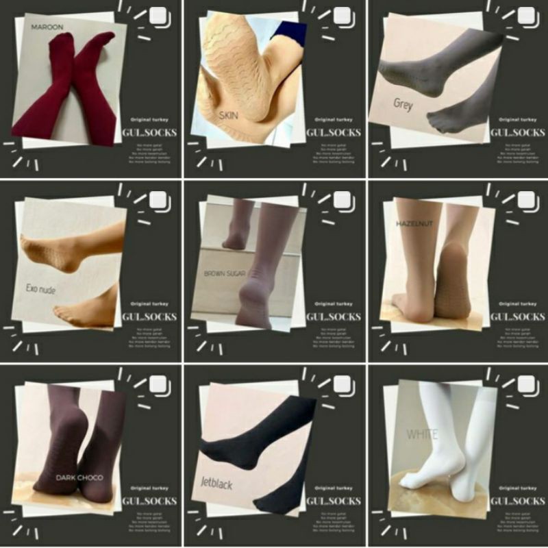 Gul.socks kaos kaki turki original