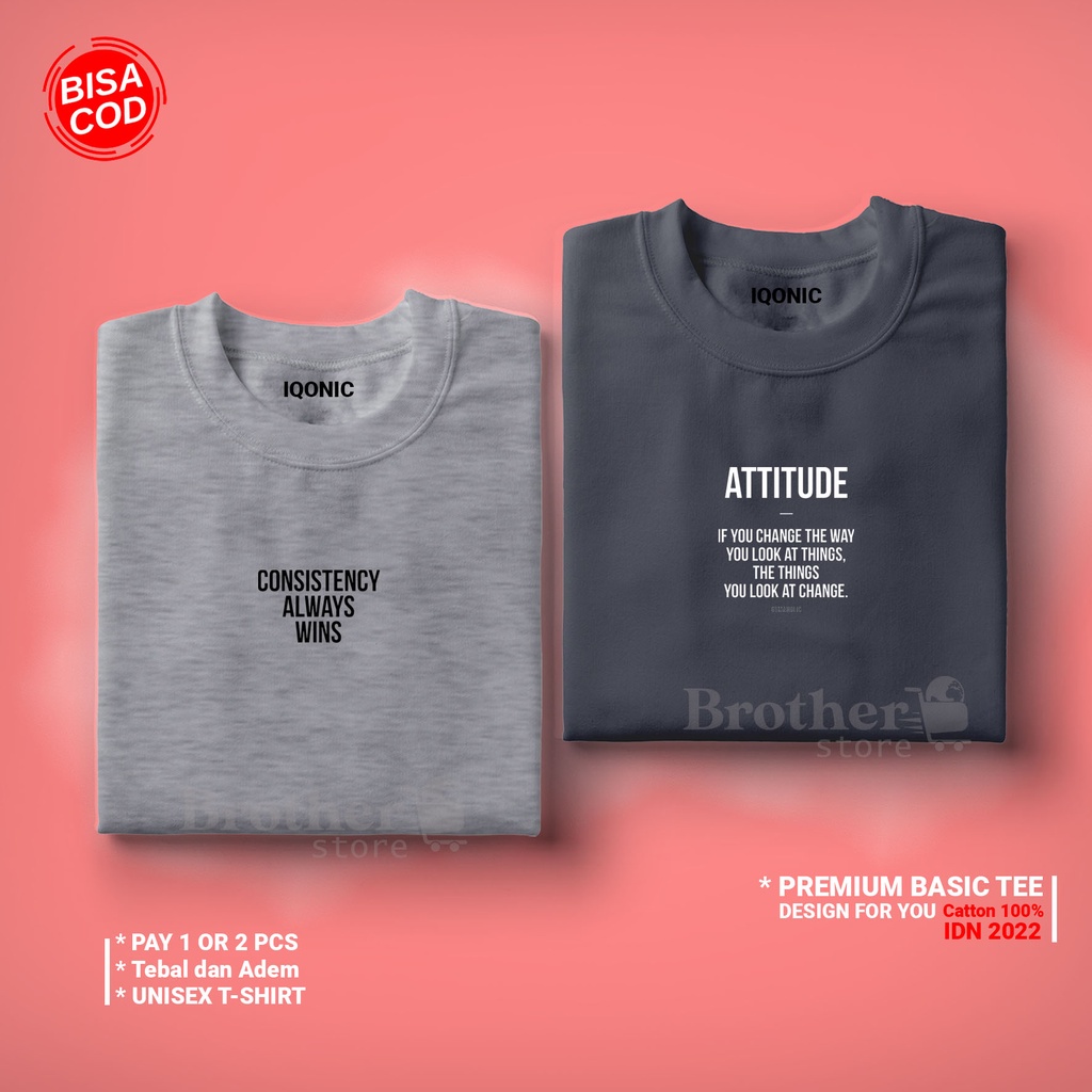 ( PROMO COD ) BROTHER STORE / Kaos Distro Pria / Kaos Distro100% Catoon Combed 24s / ArticelCATTD