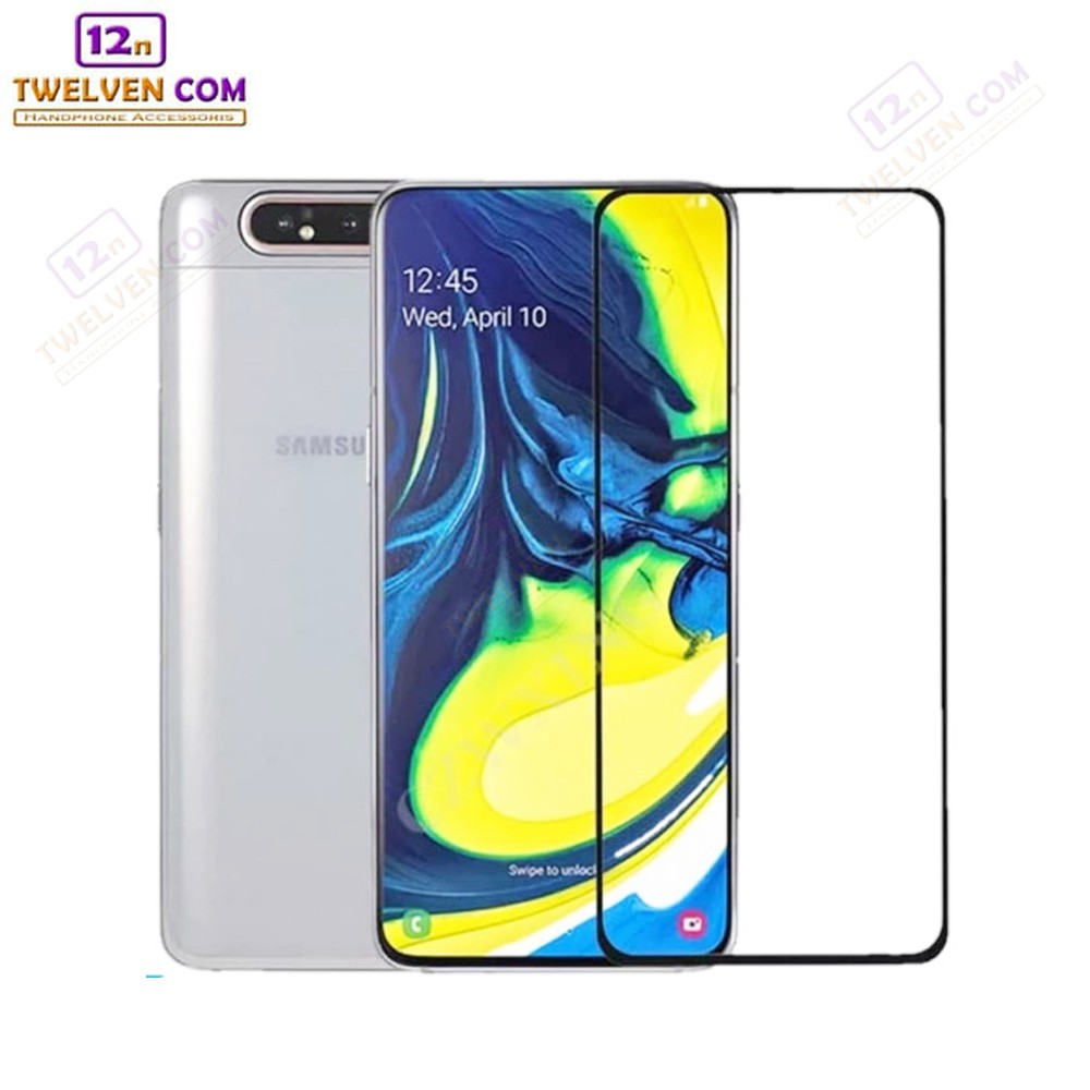 zenBlade 5D Full Cover Tempered Glass Samsung Galaxy A80 - Hitam