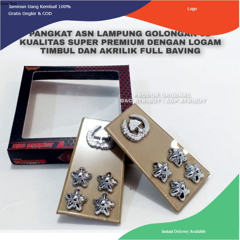 Pangkat ASN LAMPUNG golongan 3d Full Akrilik