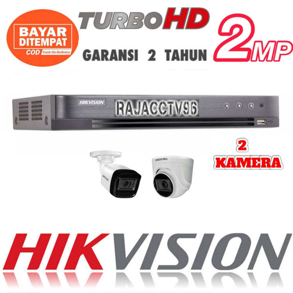 PAKET CCTV HIKVISION 4 CHANNEL 2 KAMERA TURBO HD 2MP 1080P KOMPLIT