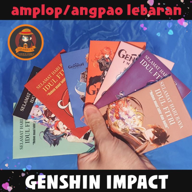 

amplop/angpao lebaran genshin impact