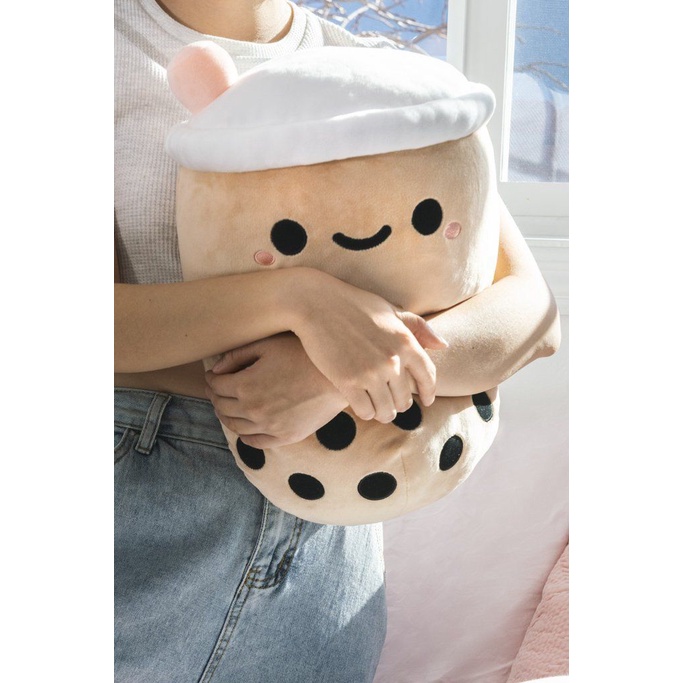 BONEKA BANTAL BOBA BUBBLE MILK TEA JUMBO