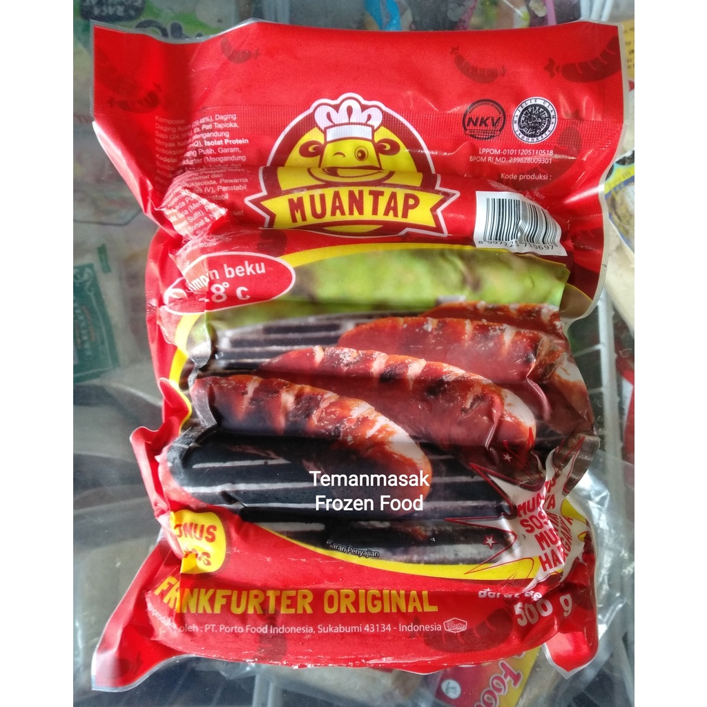 

MUANTAP Sosis Bakar frankfurter original 500gr isi 7 pcs