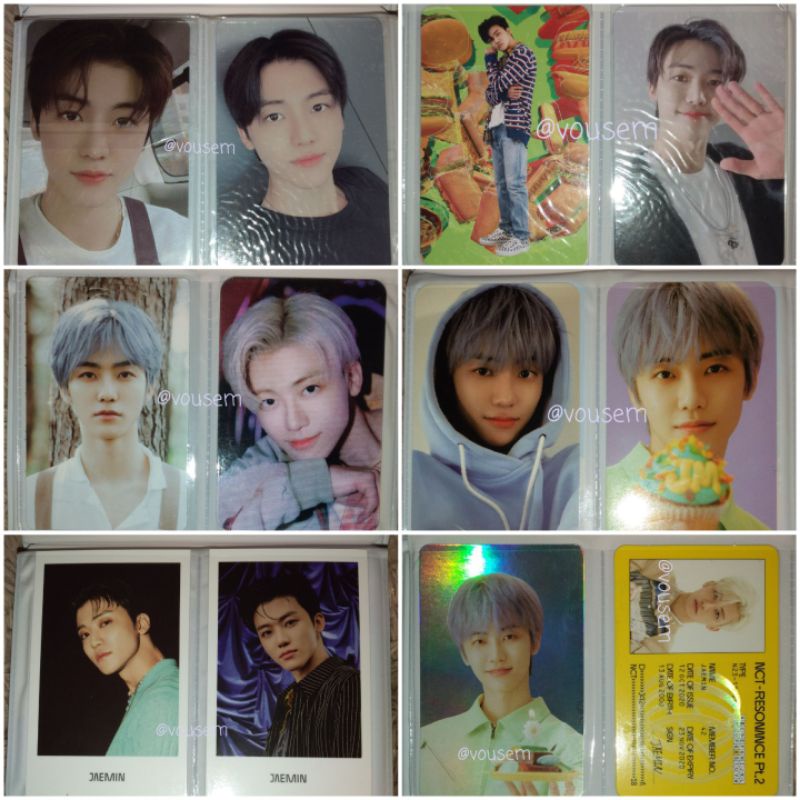 NCT Photocard PC Jaemin Yizhiyu DAD SG Jewel Mark Boring SG17 Jeno Candylab DAD Haechan Renjun Cafe 