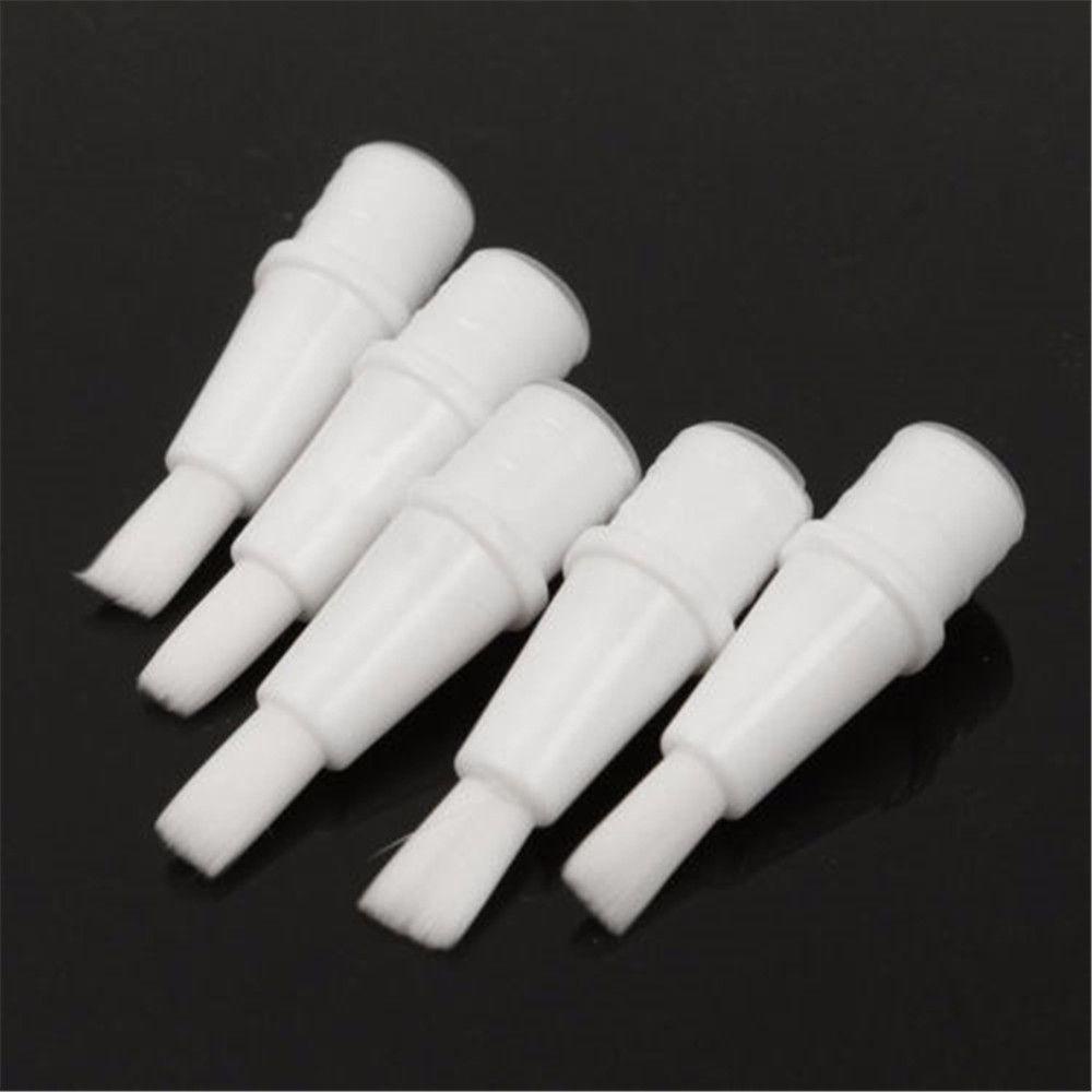 Chookyy 2per5pcs Botol Isi Ulang Kosong Travel Size Nail Brush Botol Foundation Cair