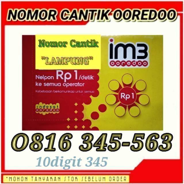 Nomor cantik Indosat 10digit 0816 345 56X nomor cantik Indosat 10digit naik nomor IM3 10angka naik
