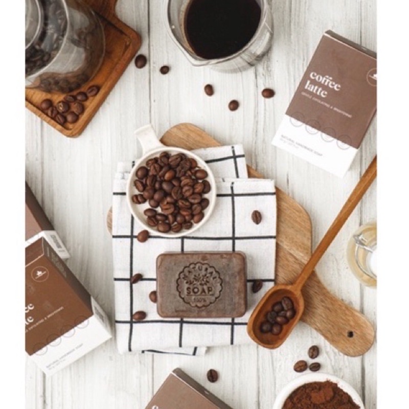 Coffee Latte Soap By the soap story Original - Sabun kopi soap story - Sabun koreng
