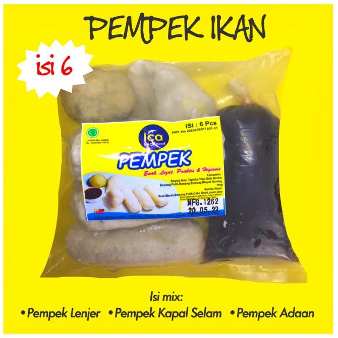 

Pempek Ikan Ica isi 6 mix