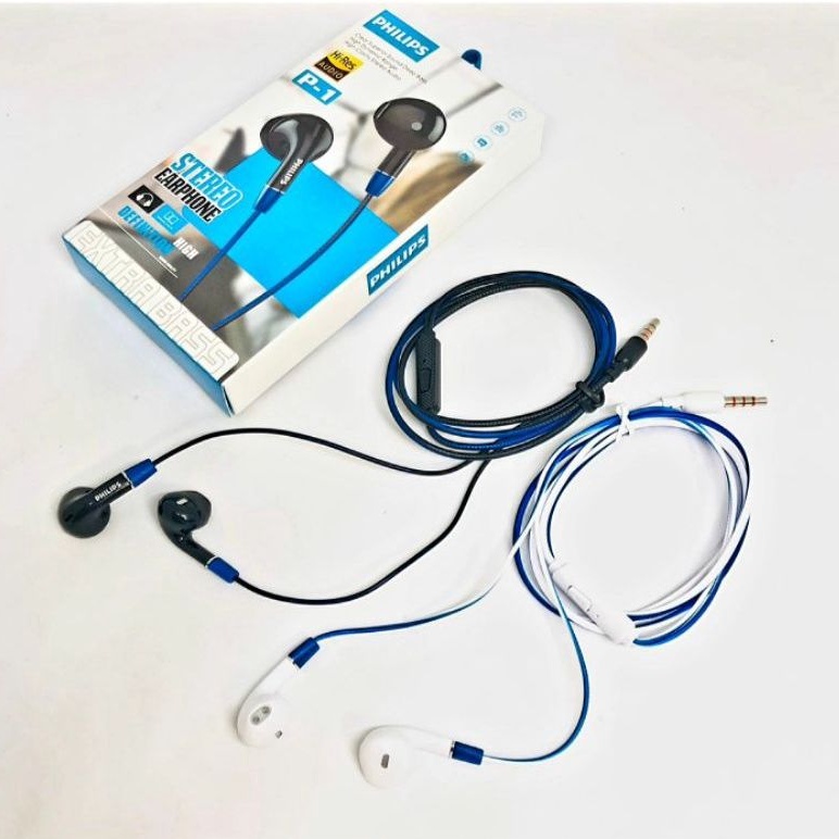 Handsfree Headset earphone Philips P-1 Enjoy Extra Bass