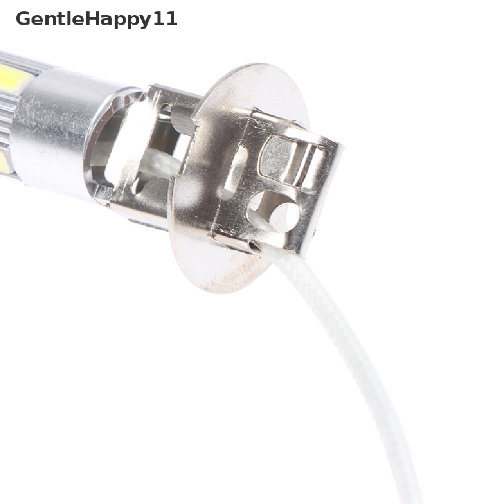 Gentlehappy 2Pcs Lampu Kabut Depan Mobil LED H1 H3 12V 5630 6000K DC