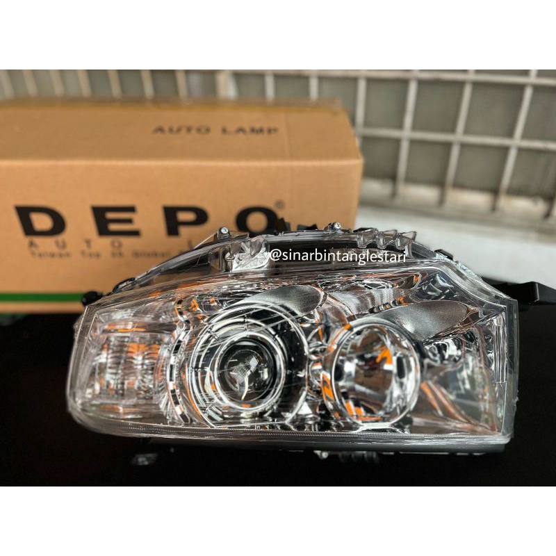 Lampu Depan / Head Lamp Mitsubishi Pajero Sport ( thn 2008 - 2012 )