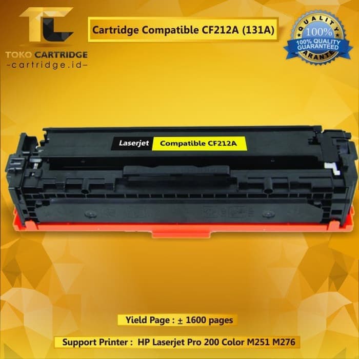 Cartridge Toner Compatible HP CF212A 131A Yellow