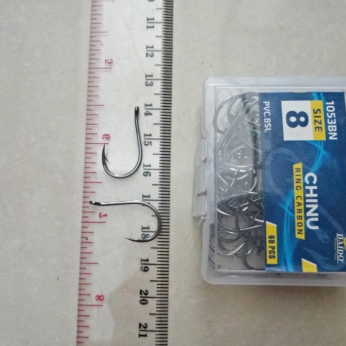 TERBARU kail pancing 1 box seri 1053 daido chinu ring isi banyak harga murah - size 8