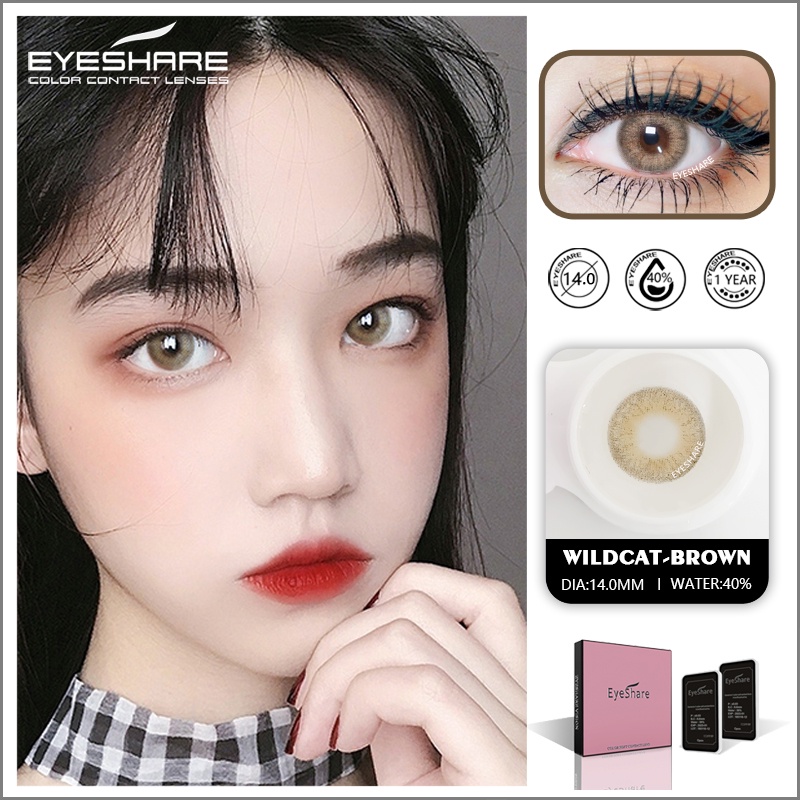 Menyinarimu【COD】 2022 New Big Eye Kawaii Brown Softlens mata korea Yang Lucu Lensa Mata Penuh Gaya Dan Cantik Softlens Blue Warna Sederhana Dan Canggih Lensa Kontak Soflen14.0mm Dubai Import Premium Exoticon Kepopuleran Green Softlen