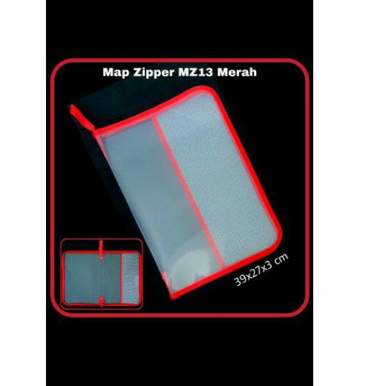 

Map Zipper Map Jaring Bag F4 Folio