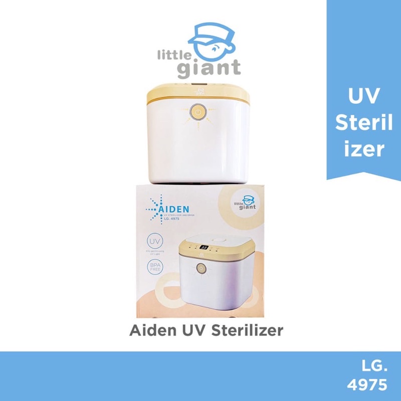 (NEW)Little Giant AIDEN UV STERILIZER AND DRYER/ Alat steril botol dan pengering / haenim / upang / pengering botol / steril / dry / auto / steril kunci/ steril mainan anak bayi / membunuh kuman / virus / bakteri / best seller/ Murah / watt kecil