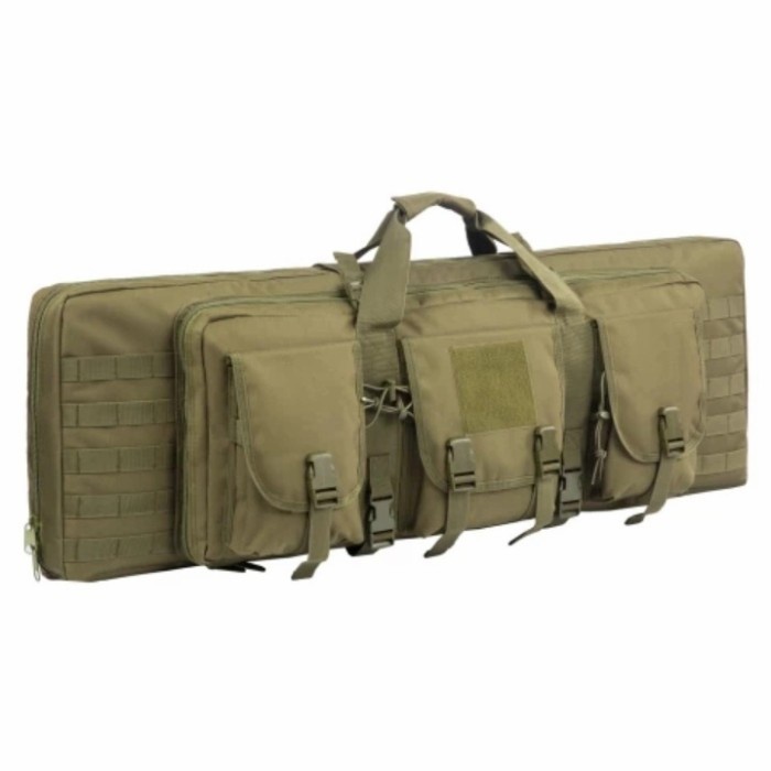 Tas senjata Laras panjang 100x30cm 2 compartemen green army