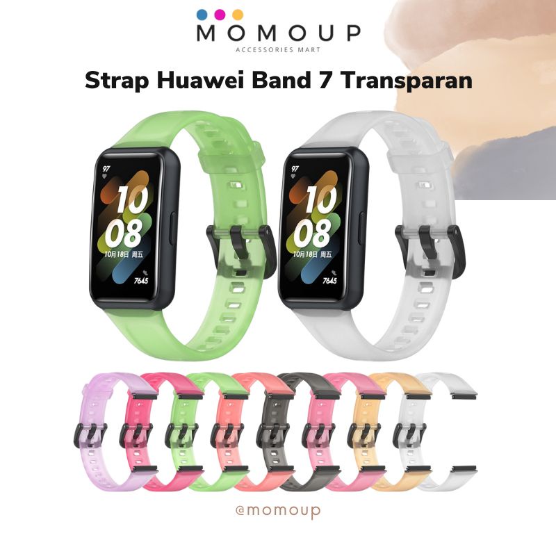 Strap Huawei Band 7 Transparan Bening Tali Jam Huawei Band 7 Bening Warna