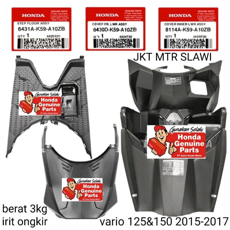 step floor bordes front lower paru cover inner lower legsil kontak vario 125 vario 150 2015-2017 ori ahm