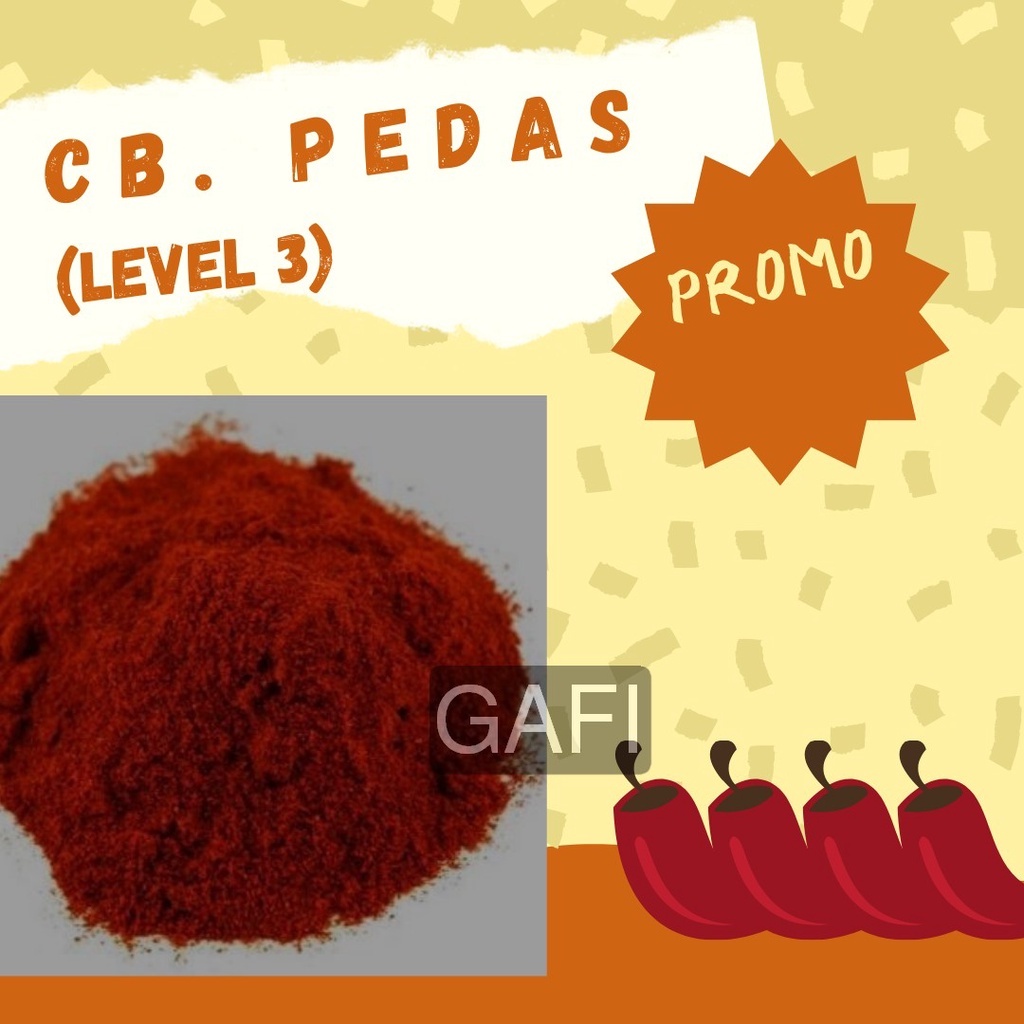

Bubuk Tabur Cabe Pedas Level 3 100 gram, Bumbu Tabur Cabe Pedas Level 3 , Serbuk Cabe Pedas Level 3, Jual Bubuk Tabur Cabe Pedas Level 3 -100 gram, Bubuk Tabur Cabe Pedas Level 3, Cabe Pedas Level 3, Bubuk Tabur Rasa Cabe Pedas Level 3, Cabe Pedas Level 3