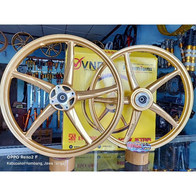 velg depan vnd racing ukuran 120 gold 1biji