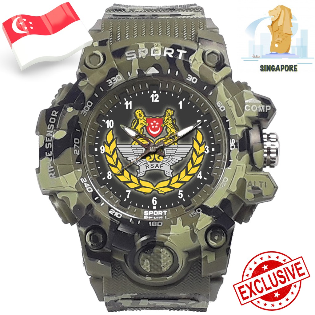 (EXCLUSIVE) JAM TANGAN TENTARA SINGAPURA. ANGKATAN UDARA REPUBLIK SINGAPURA 2