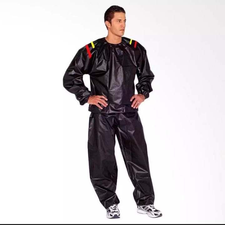 Sauna Suit Jumbo Wanita Pria - Baju Sauna Pembakar Lemak - Baju Olahraga Wanita pria - Jaket Parasut Olahraga Wanita Pria - Jaket Jogging Pelangsing Badan-4
