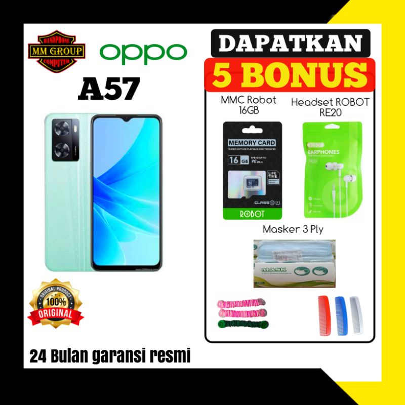 HP OPPO A57 RAM 4+4  ROM 64 GARANSI RESMI