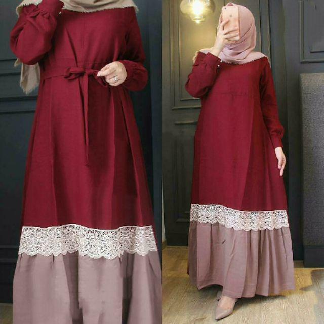 Premium Series ARAFAH Dress Ukuran S M L XL 2XL 3Xl 4Xl XXL XXXL 2L 3L 4L 5L Baju Gamis Jumbo dress Big Size Baju Gamis Wanita Over Size