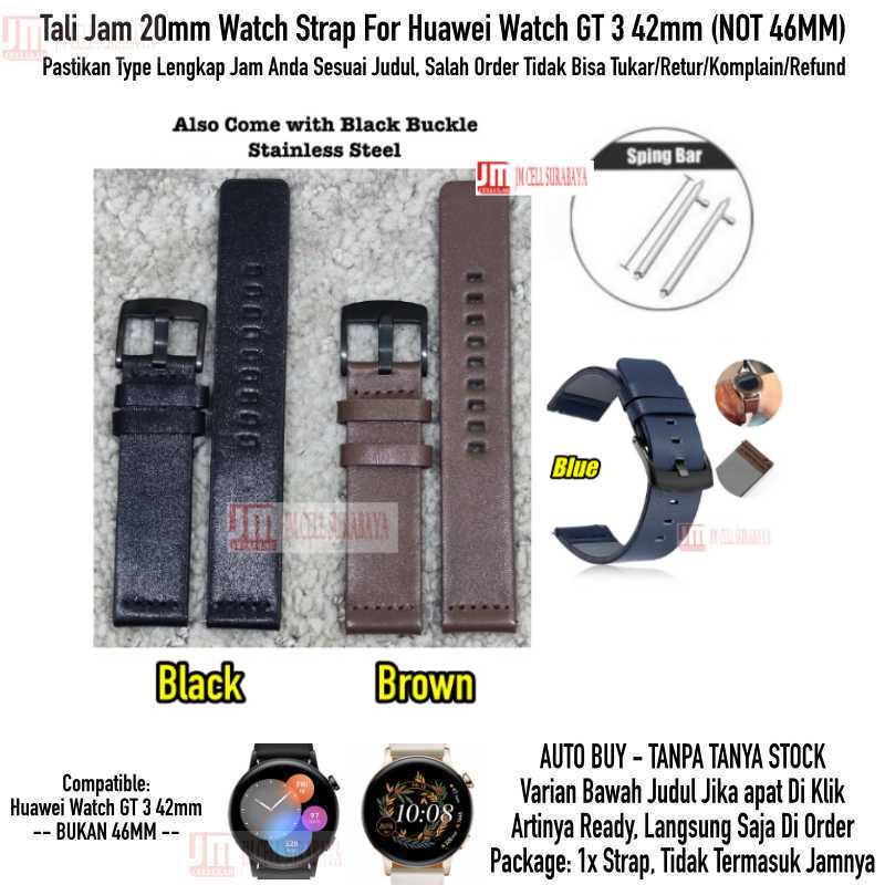 Modern Watch Strap Huawei Watch GT3 GT 3 42mm - Tali Jam 20mm Leather Kulit