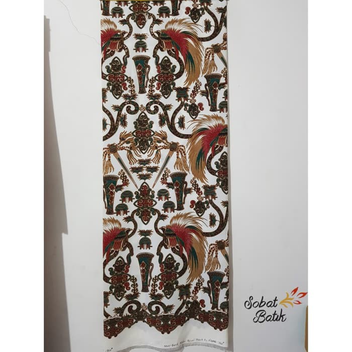 Kain Batik Semi Sutra Motif Papua 51110 Putih