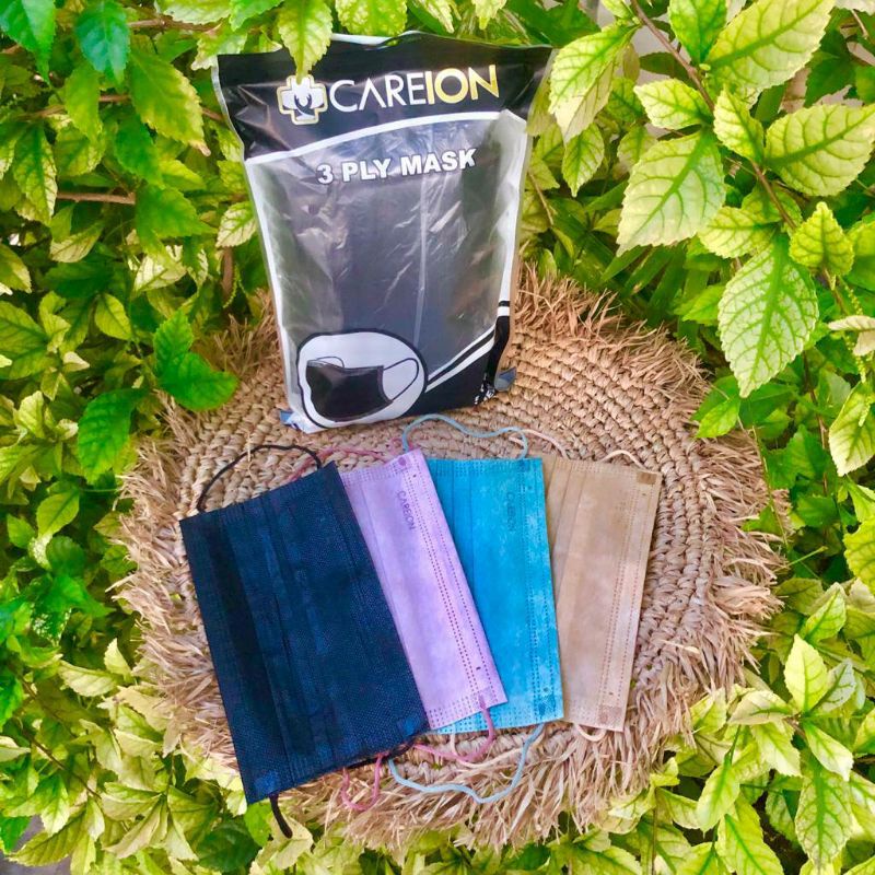 MASKER EARLOOP CAREION 3PLY - MASKER MERK CAREION LARIS ISI 50PCS