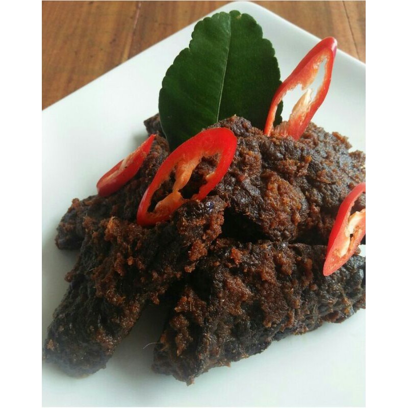 

Rendang Paru Sapi Asli Padang Original taste Or Spicy..!! 500 gram