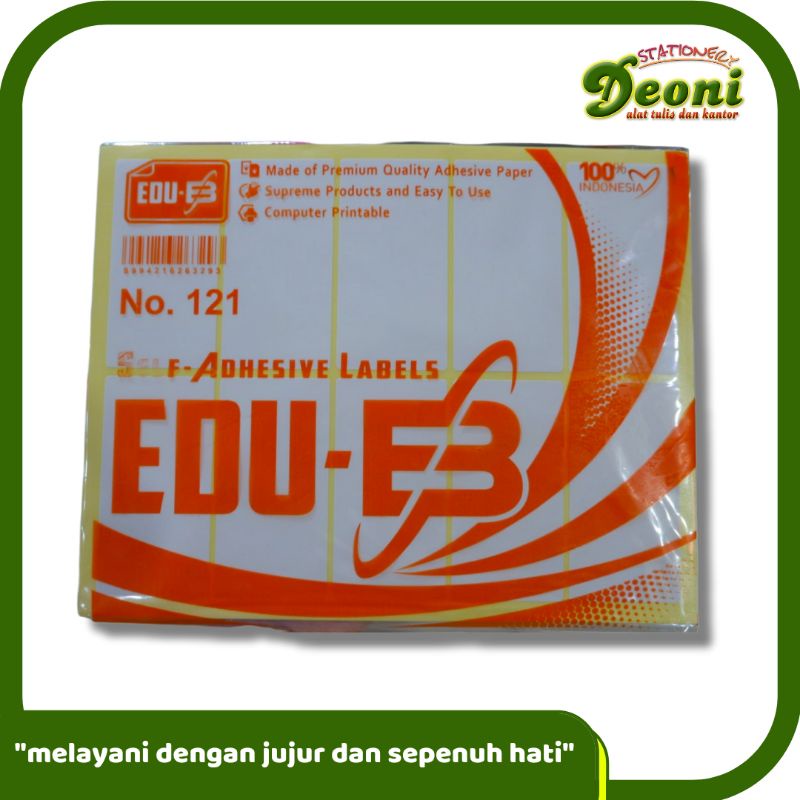 

Edu-B Label sticker 121 Isi 7