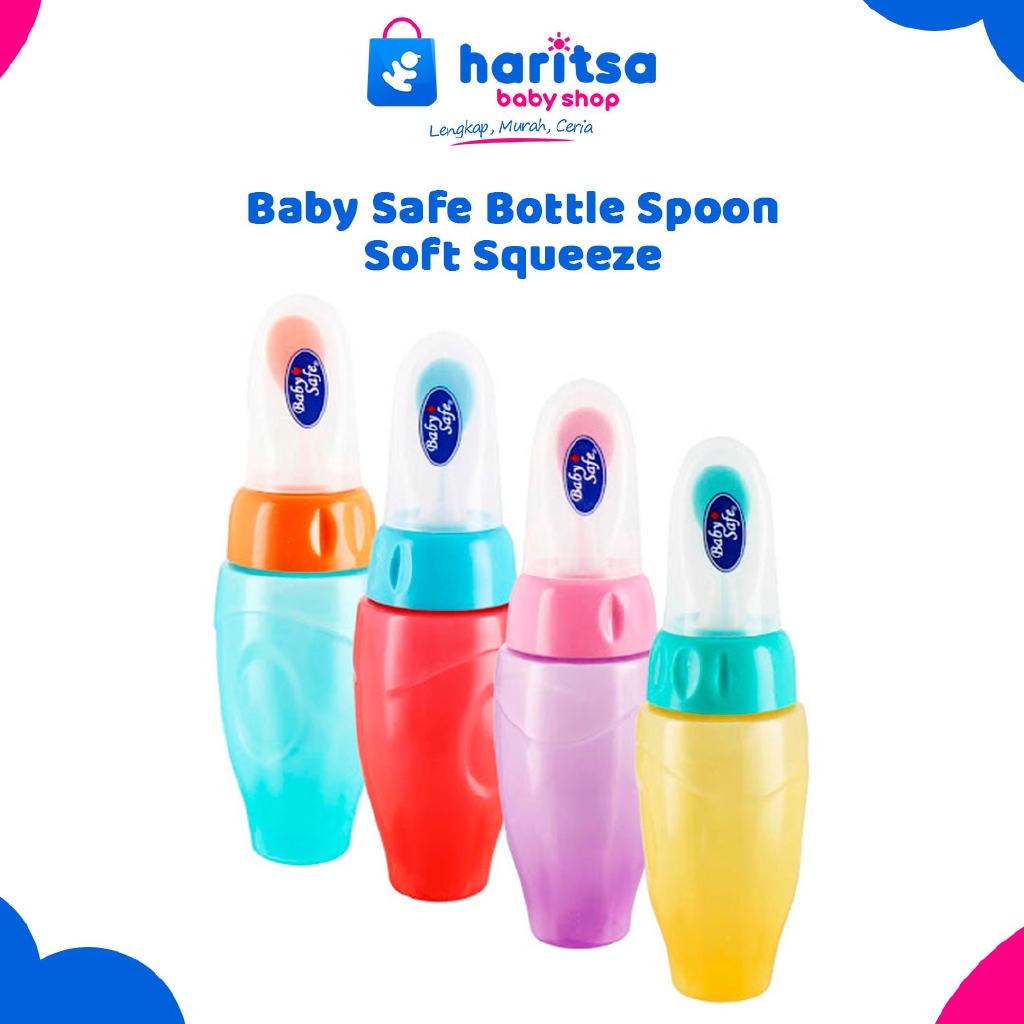 Baby Safe Bottle Spoon Soft Squeeze Food Feeder / Botol Makan Bayi