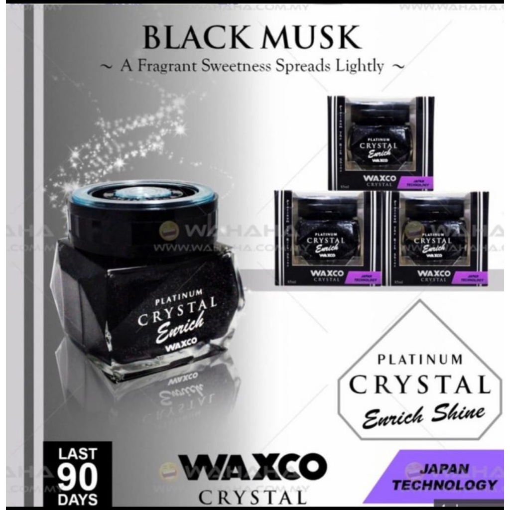 Waxco Platinum Crystal BLACK MUSK FRAGRANCE - Parfum Mobil Premium