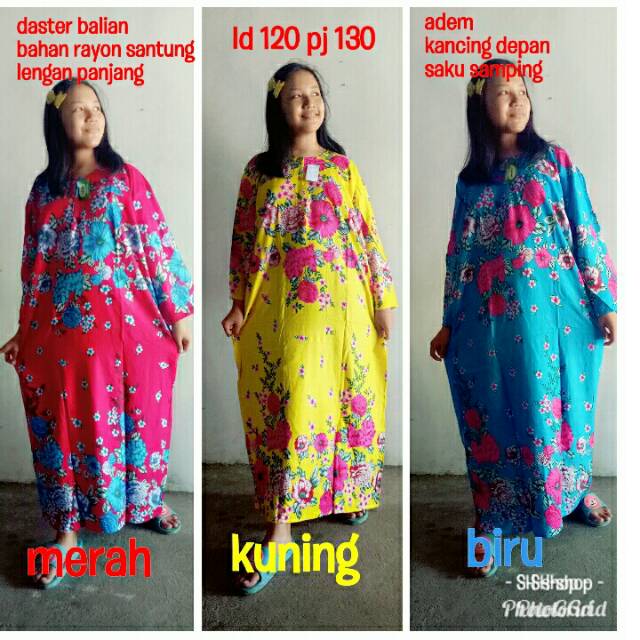 Daster longdress bunga sakura jumbo