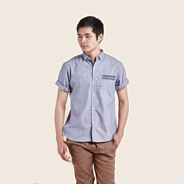 Jual Kemeja S/S Biru Muda by RAF (07901328) Murah