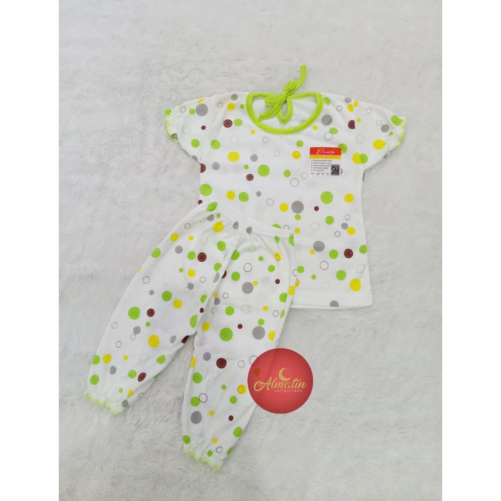 Setelan Baju Anak / Setelan Baju Bayi Polkadot / Baju Panjang Bayi Newborn