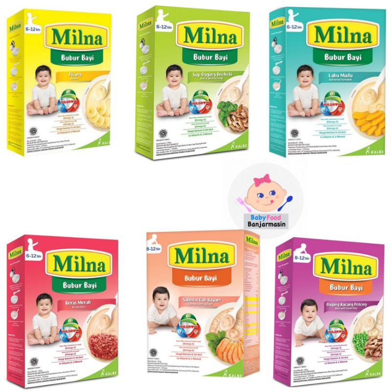 Milna Bubur MPASI 6+ dan 8+ bulan