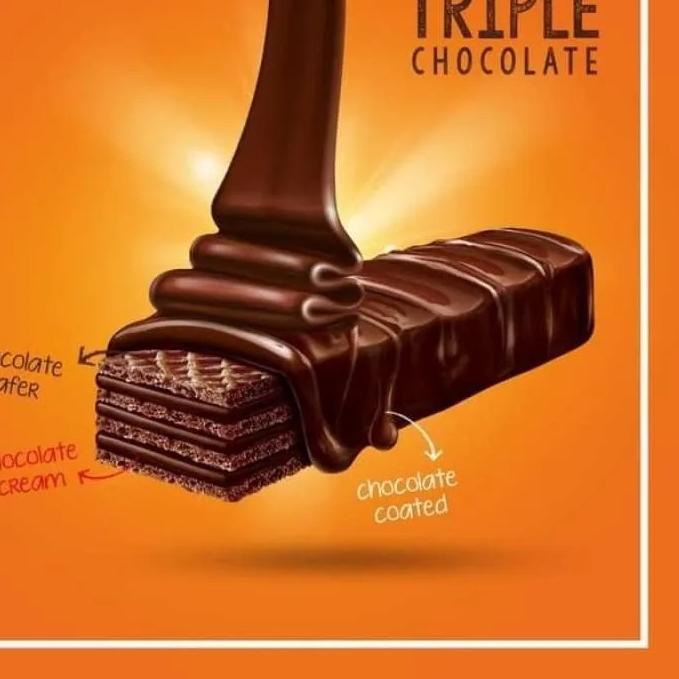 

✅Promo ⚡pesial❤ Wafer Superstar Triple Chocolate Coklat [16 g/ 12 pcs/Box] produck terbaik