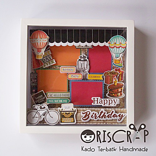

Kado untuk pacar yang selera retro / Vintage scrapframe 3d