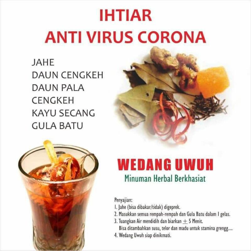 

minuman herbal wedang uwuh