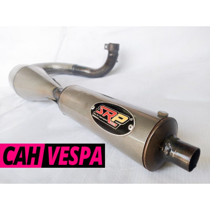 Knalpot Vespa SRP Buang Kiri Harian