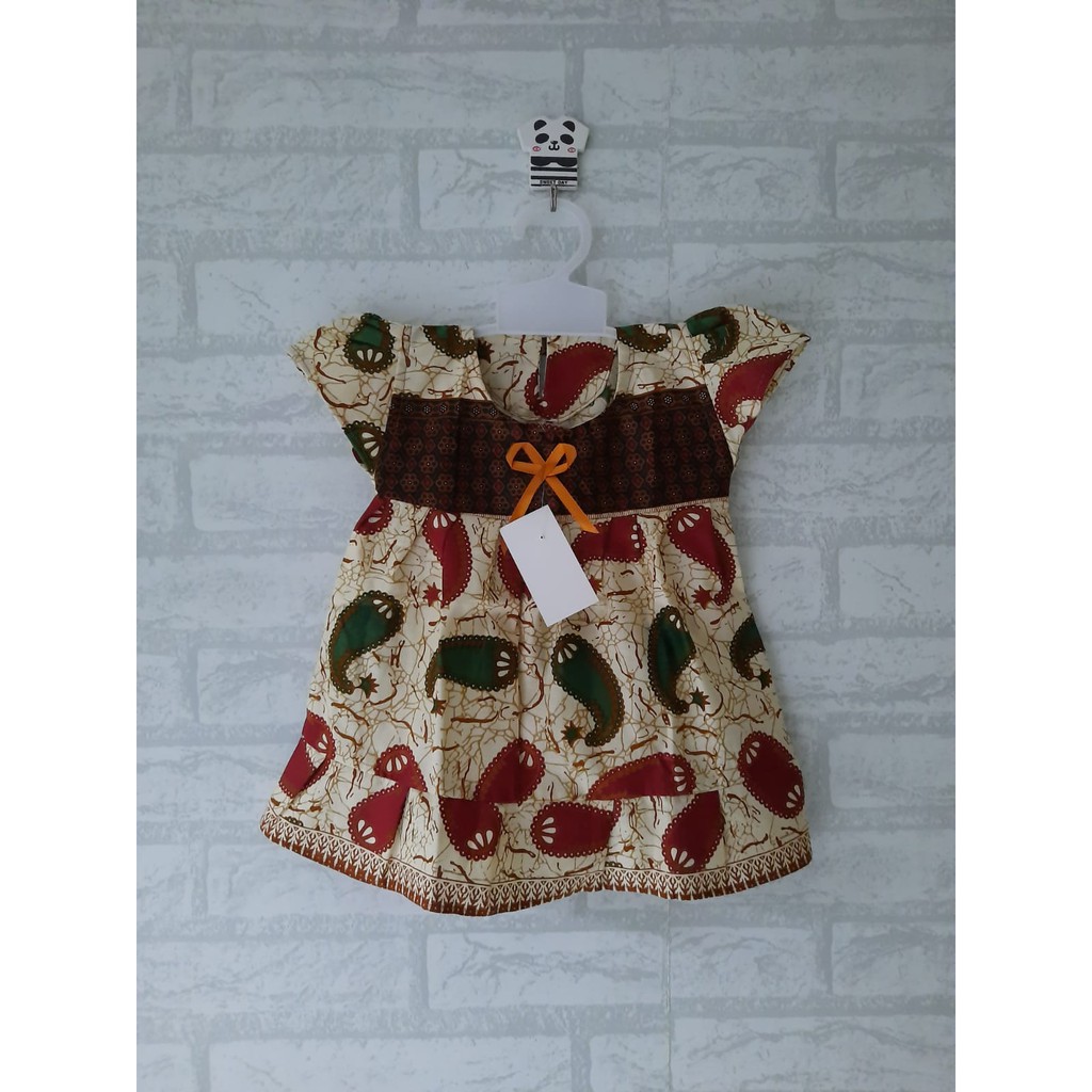 Dress anak batik usia 6bulan - 1th