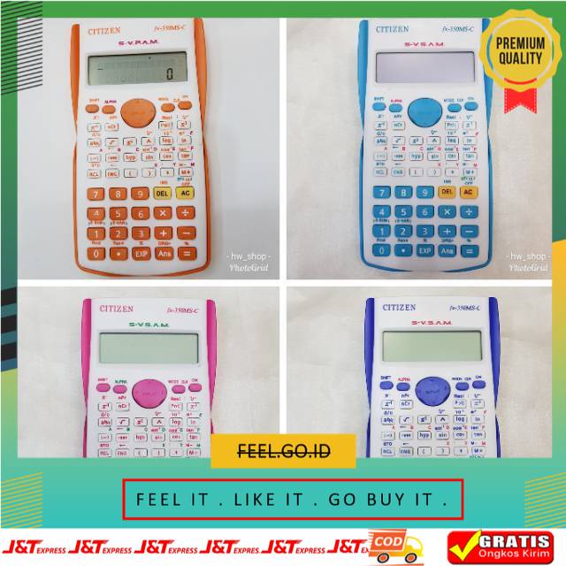 

Terbagus Termurah KALKULATOR SCIENTIFIC CITIZEN FX 350 MS WARNA . SCIENTIFIC KALKULATOR . KALKULATOR ANAK SEKOLAH